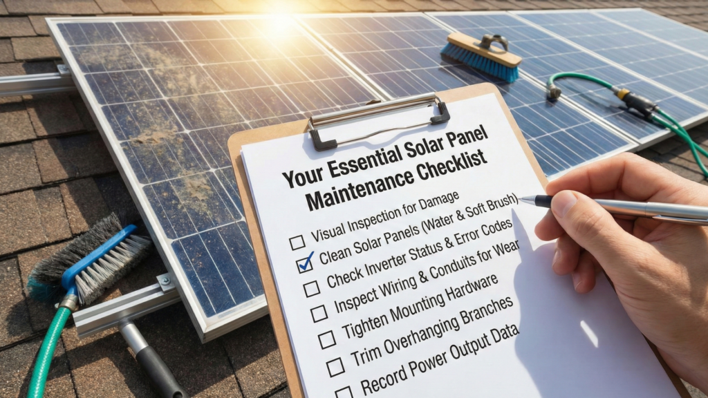 Your Essential Solar Maintenance Checklist