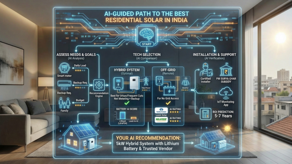 How to Choose the Best Solar Energy for Residential Use in India