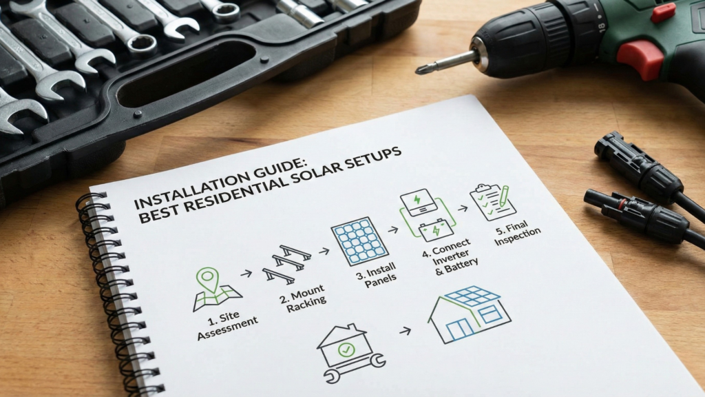 Installation Guide for the Best Solar Energy for Residential Setups