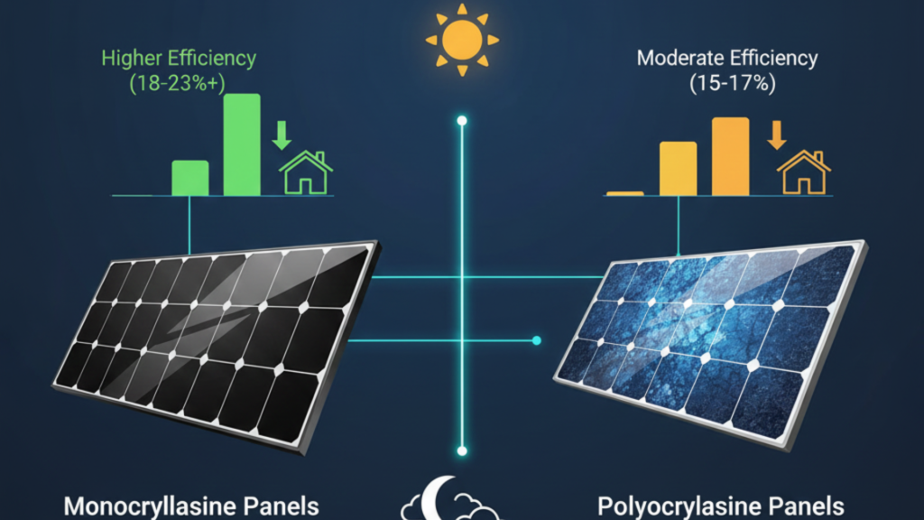 Performance and Efficiency: Monocrystalline vs Polycrystalline Solar Panels