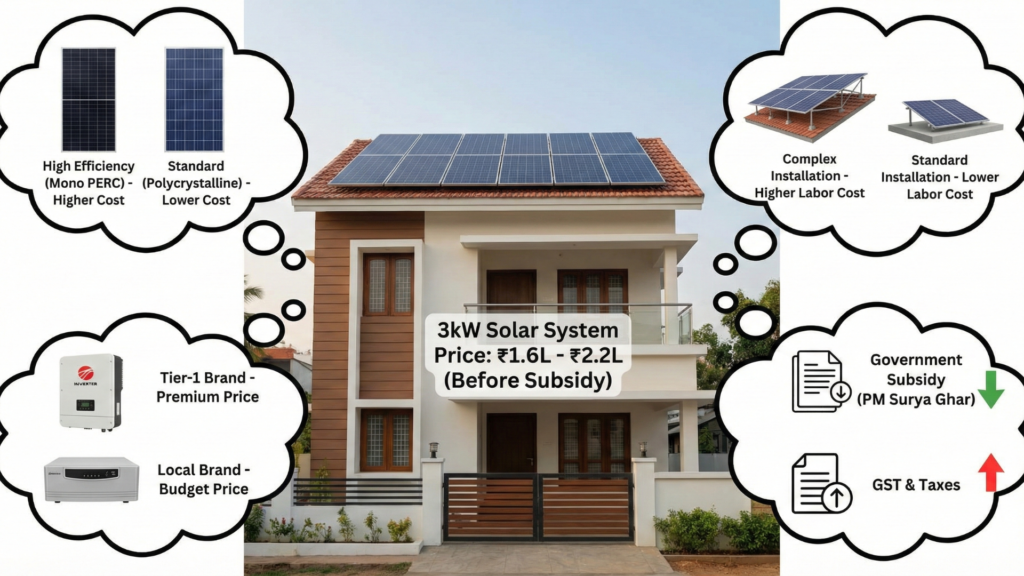 Factors That Affect the 3kW Solar Price