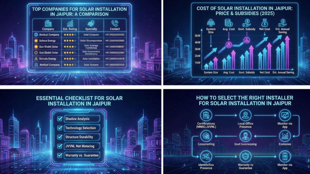 Top Companies for Solar Installation in Jaipur: A Comparison