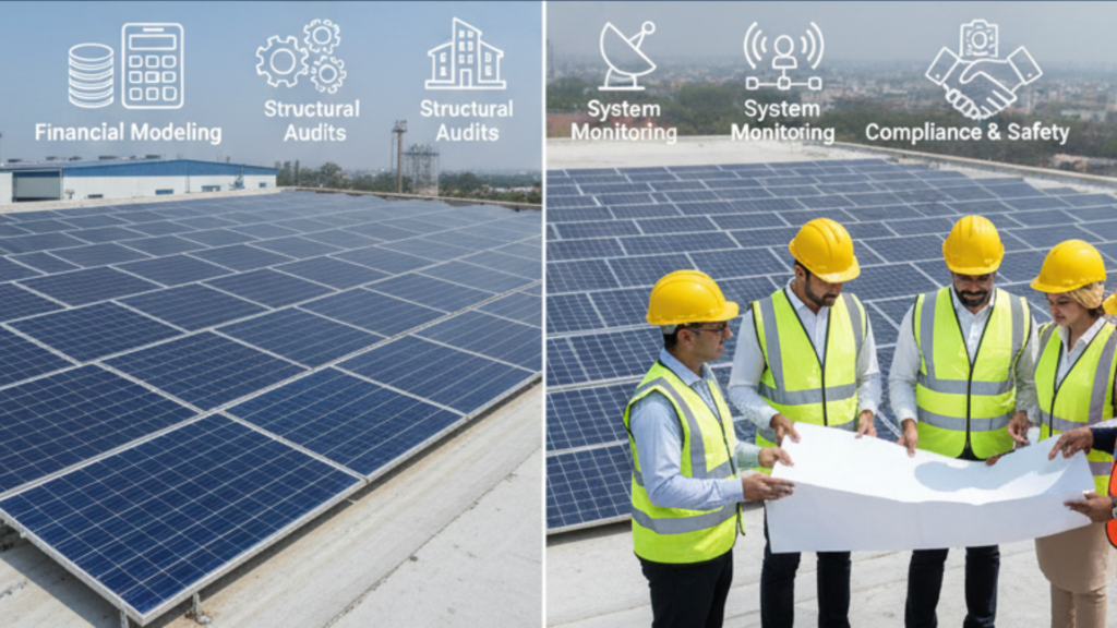 Infographic on finalizing the top commercial solar provider