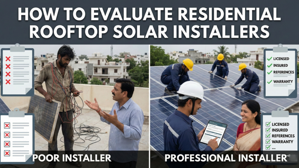 How to Evaluate Residential Rooftop Solar Installers