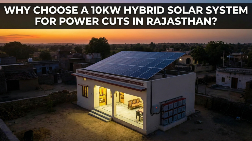 Why Choose a 10kW Hybrid Solar System for Power Cuts in Rajasthan?