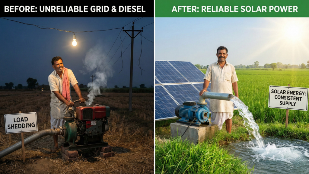 Reliable Power Supply for Irrigation | Solar Energy in Agriculture