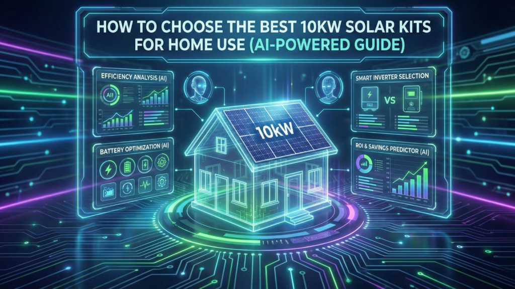 How to Choose the Best 10kW Solar Kits for Home Use