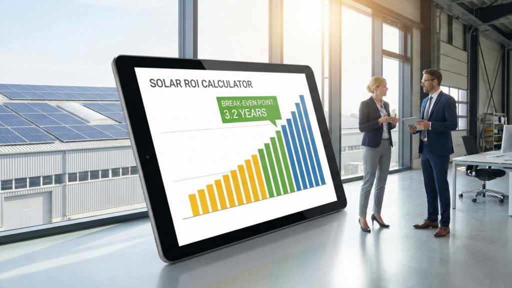 Commercial Solar ROI Calculator: When Will Your Industry Break Even?