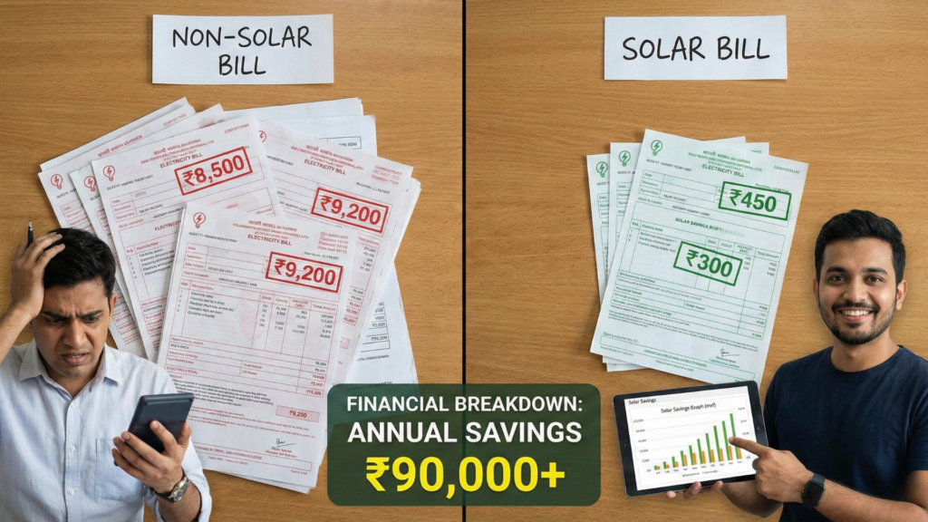 Financial Breakdown: Solar vs. Non-Solar Bill
