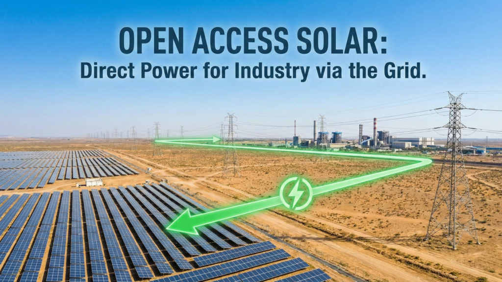What is Open Access Solar | MW Scale Solar Plant Installation