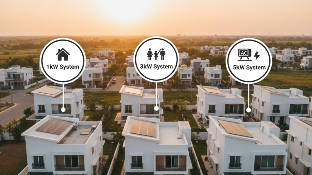 Understanding the 1kW / 3kW / 5kW Solar System Cost in India
