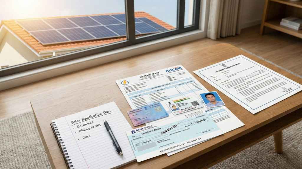 Documents Required to Apply for Solar Subsidy