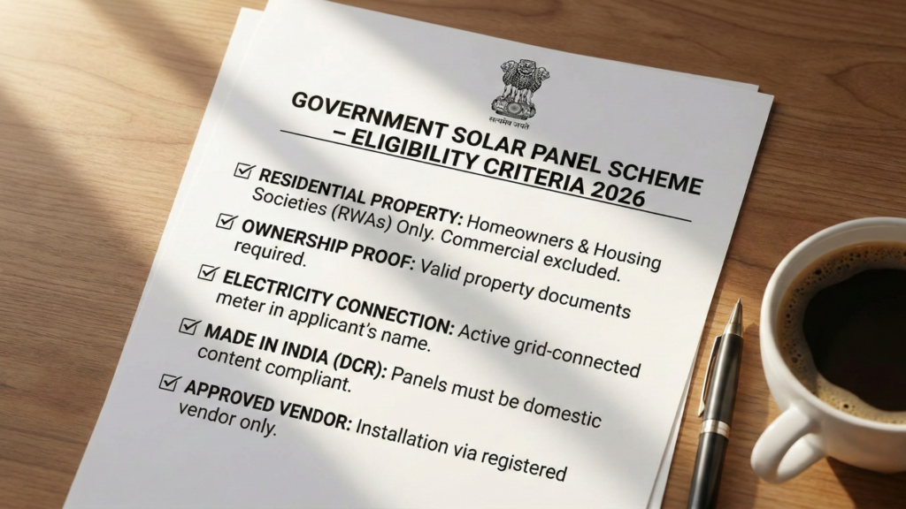 Eligibility Criteria for the 2026 Scheme