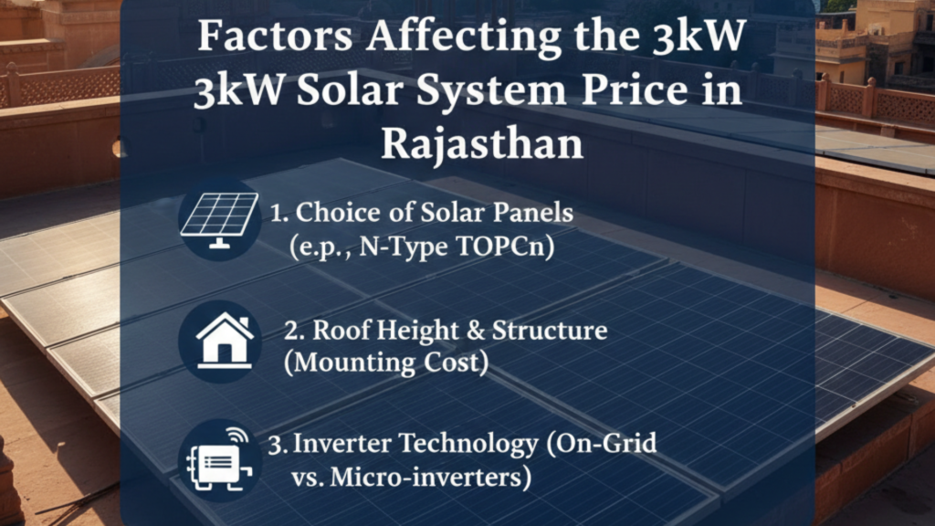 Factors Affecting the 3kW Solar System Price in Rajasthan