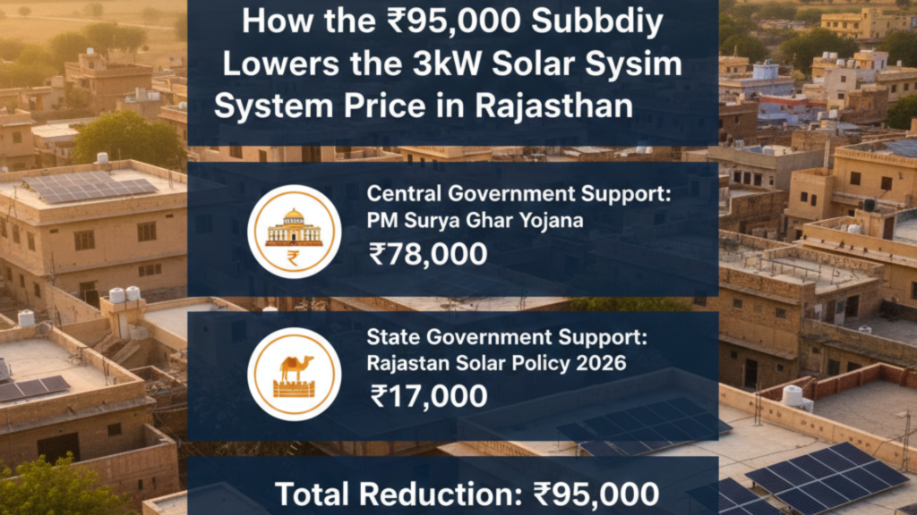 PM Surya Ghar Yojana Subsidy Breakdown for 3kW System