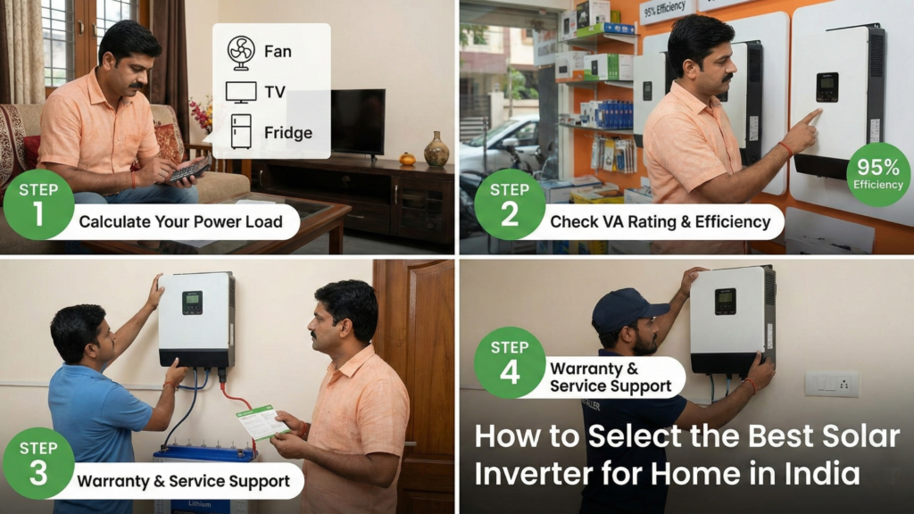 Step-by-Step Guide: How to Select the Best Solar Inverter for Home in India