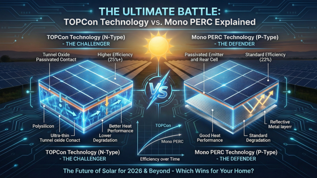 The Ultimate Battle: TOPCon Technology vs. Mono PERC Explained