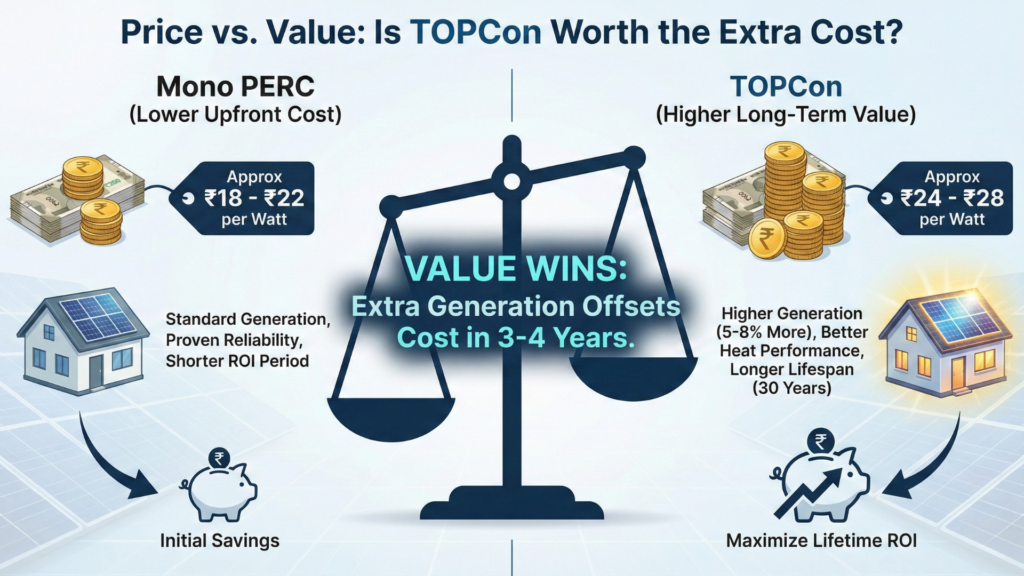 Price Analysis: Are TOPCon Solar Panels Worth the Extra Cost vs Mono PERC