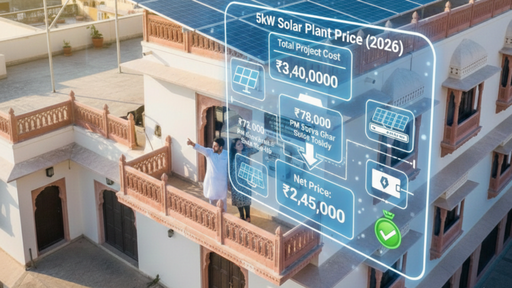 Breaking Down the 5kW Solar Plant Price with Subsidy in 2026