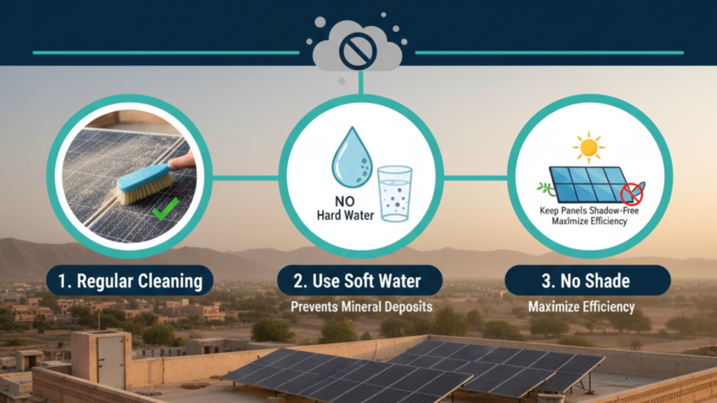 Maintenance Tips for Solar Panels in the Rajasthan Desert
