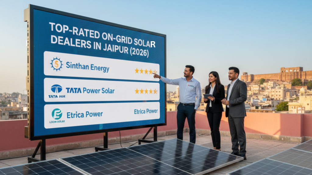 Top-Rated On-grid solar system dealers in Jaipur