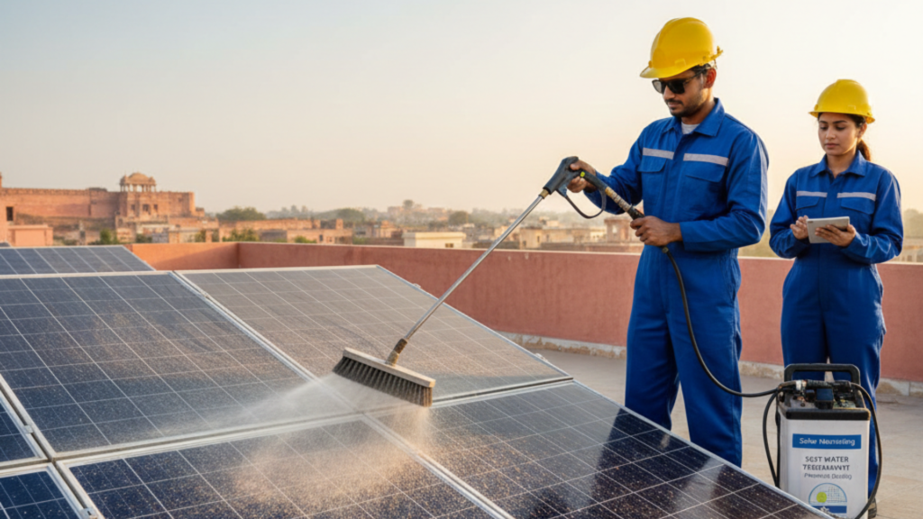 Maintenance Guide for Jaipur’s Desert Climate | On-grid solar system dealers in Jaipur