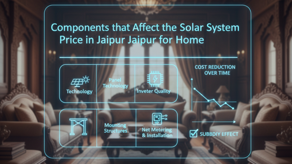 Components that Affect the Solar System Price in Jaipur for Home