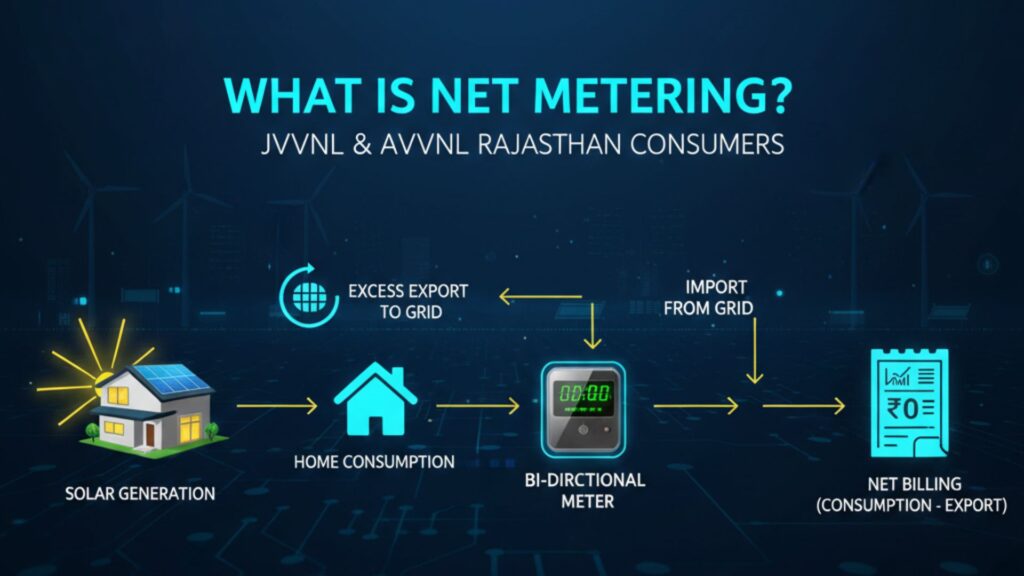 What is the Net Metering Process for JVVNL/AVVNL Consumers?
