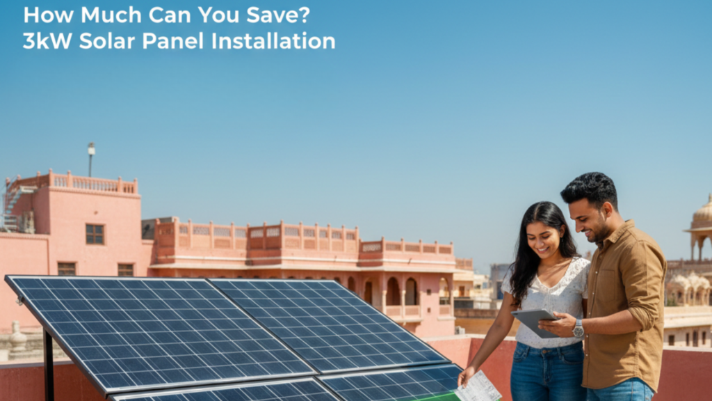 How Much Can You Save? 3kW Solar Panel Installation Cost in Jaipur with PM Surya Ghar Subsidy 2026