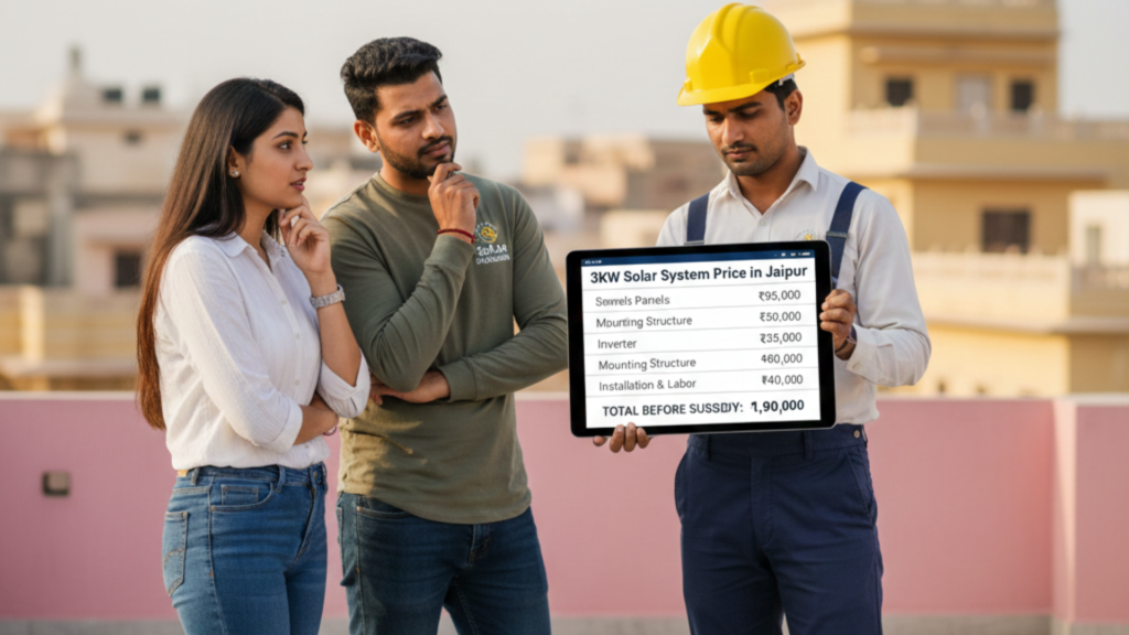 Unpacking the 3kW Solar System Price in Jaipur (Before Subsidy)