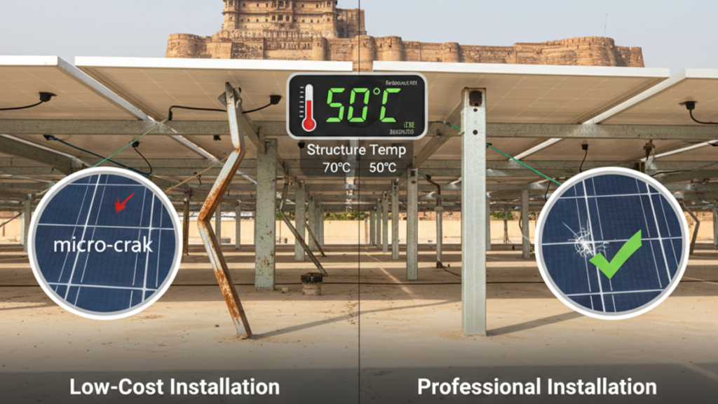 Ensuring Structural Durability with the Best Solar Panel Installers in Rajasthan