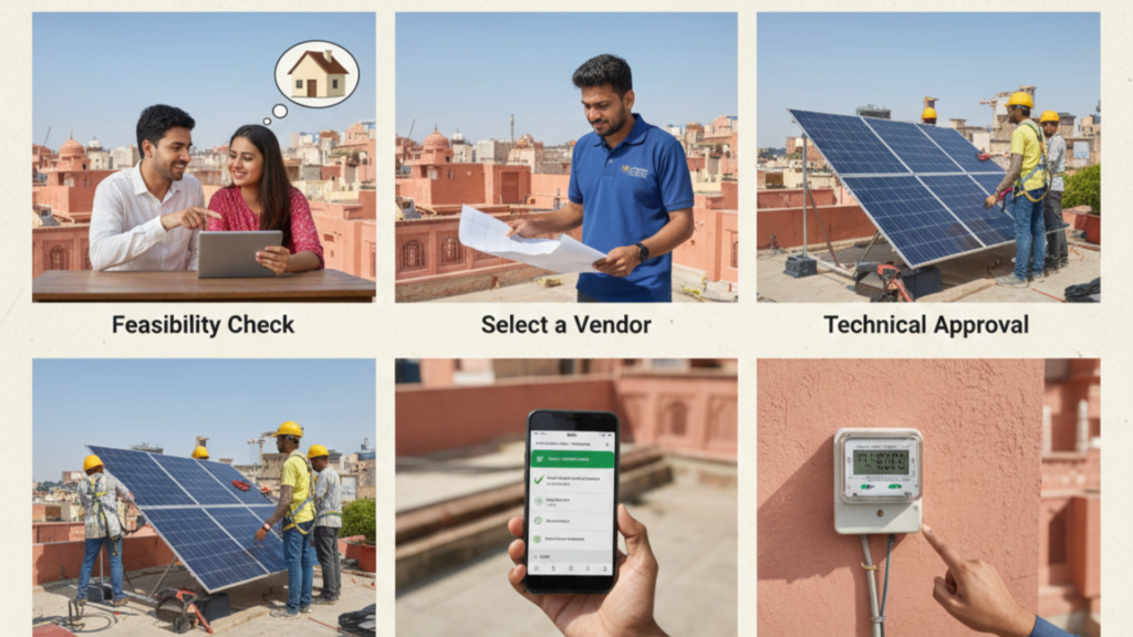 Step-by-Step Process to Install Solar in Rajasthan