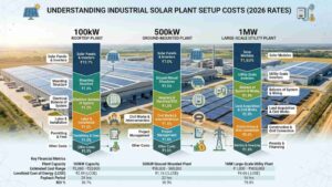 Industrial Solar Setup Cost Breakdown: 100kW, 500kW, and 1MW Plants