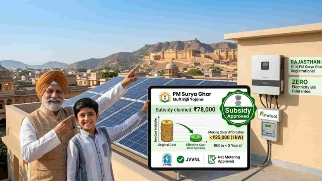 PM Surya Ghar Subsidy: Making Solar Affordable in Rajasthan
