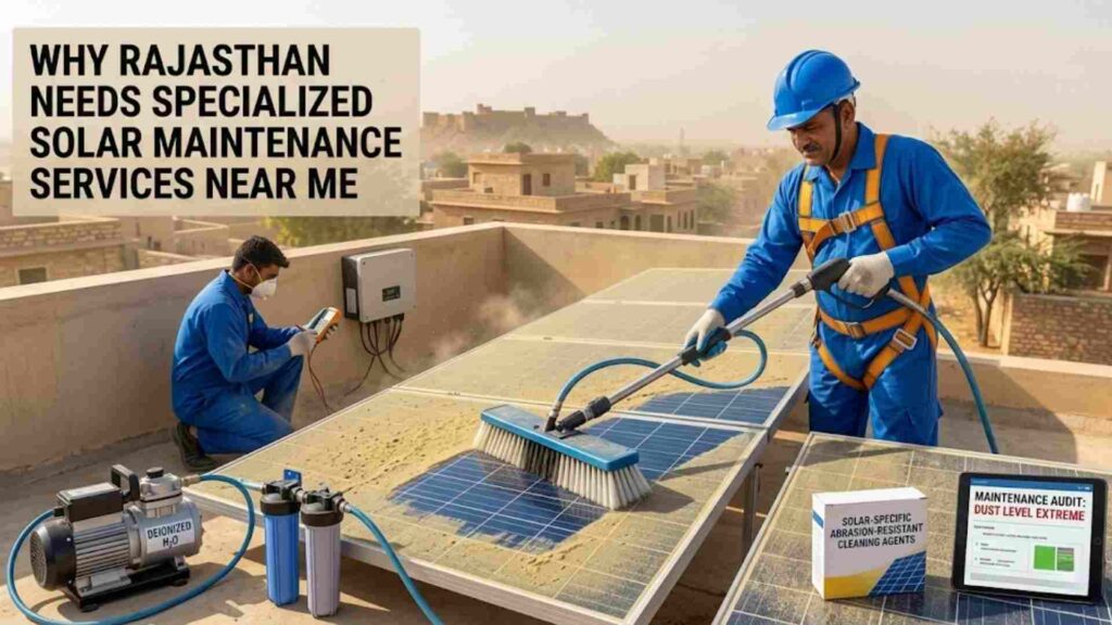 Why Rajasthan Needs Specialized Solar Maintenance Services Near Me
