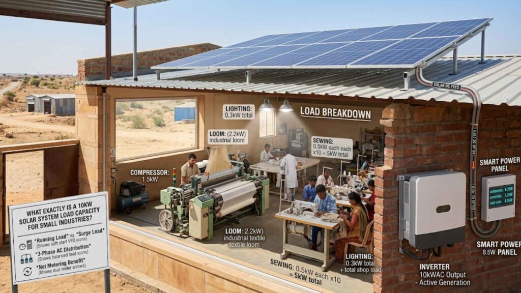 What Exactly is a 10kW Solar System Load Capacity for Small Industries?