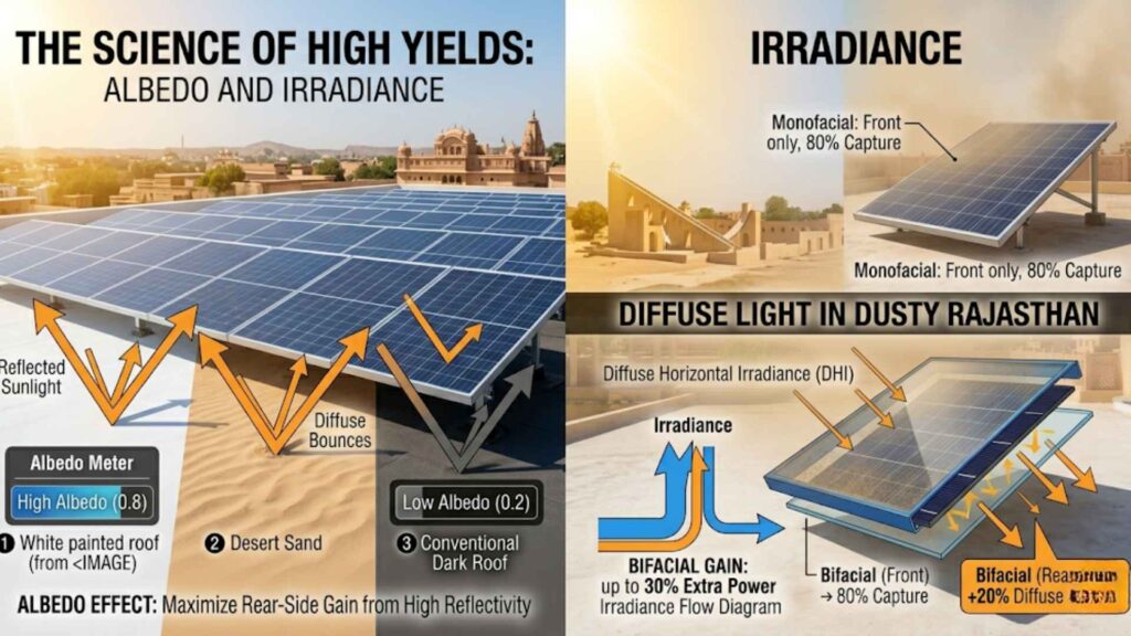 The Science of High Yields: Albedo and Irradiance
