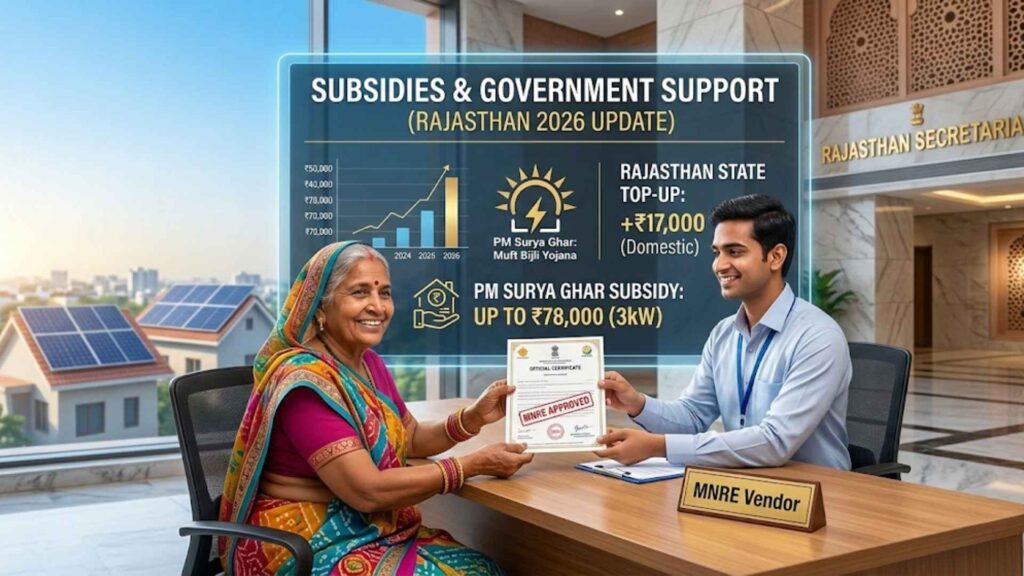 Subsidies and Government Support in Rajasthan (2026 Update)
