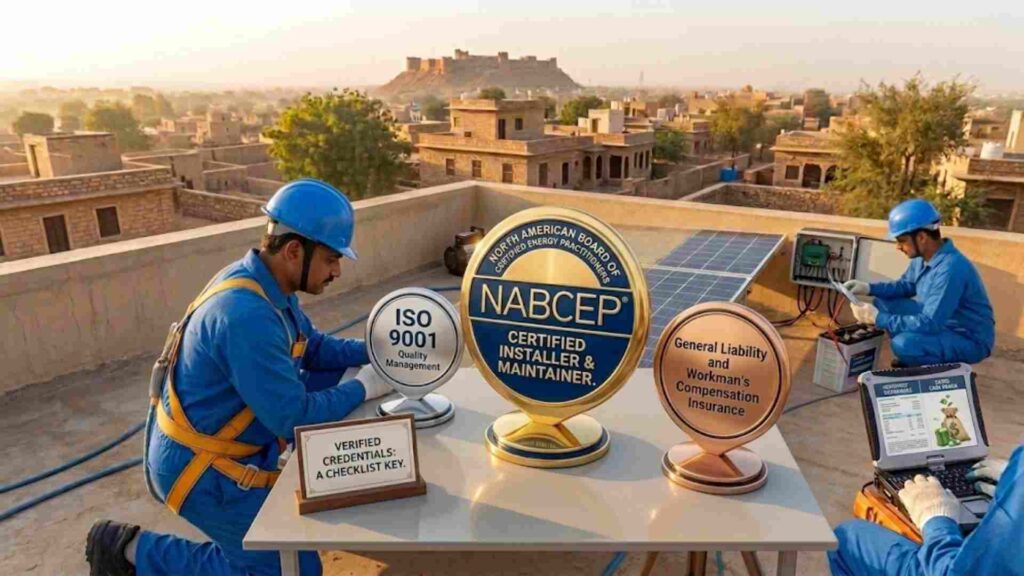 Expert solar service hiring checklist key