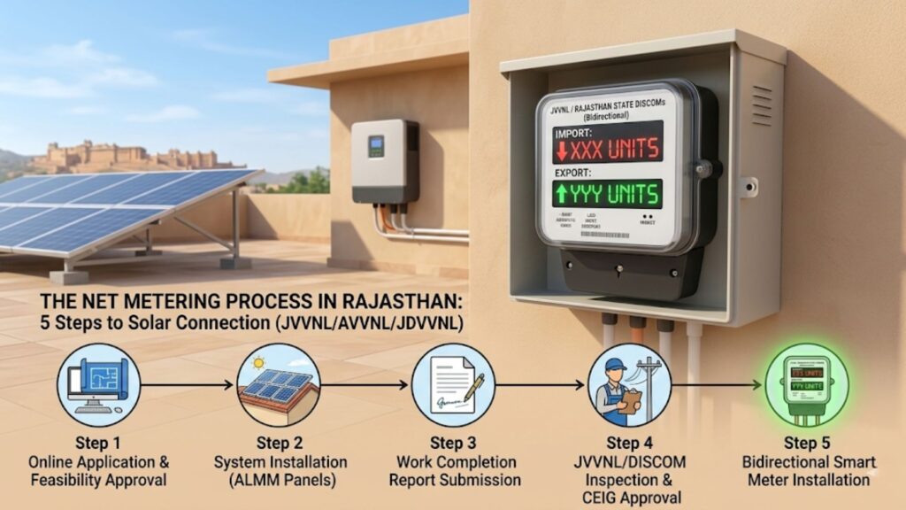 The Net Metering Process in Rajasthan (JVVNL/AVVNL/JDVVNL)