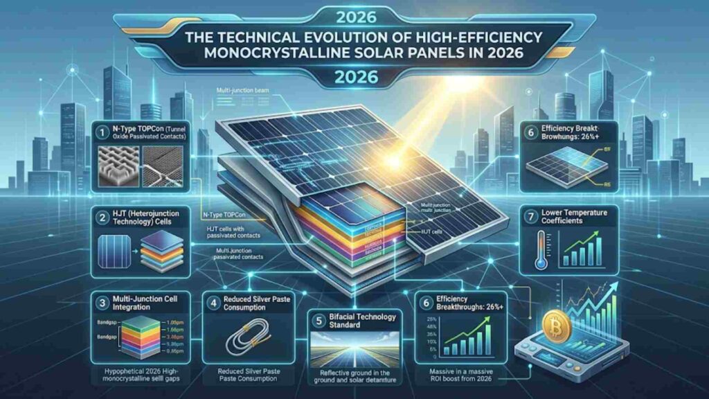 The Technical Evolution of High-Efficiency Monocrystalline Solar Panels in 2026