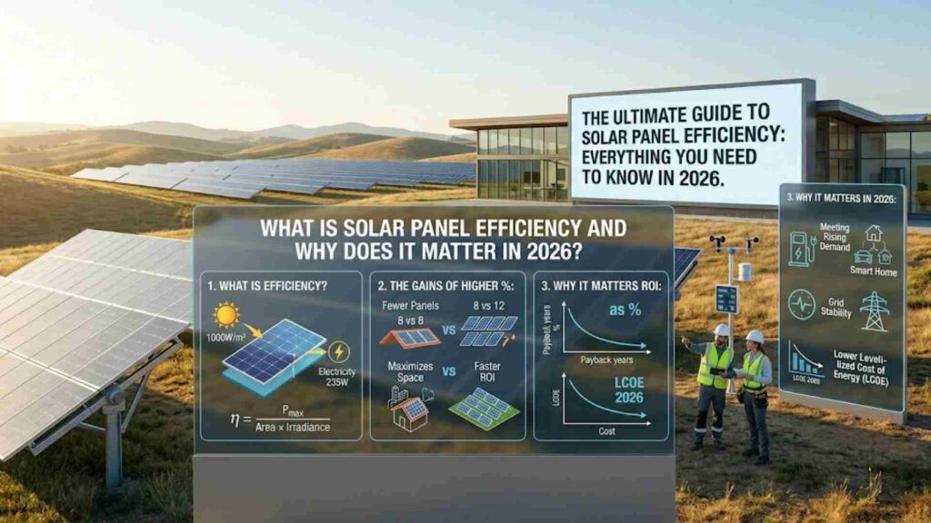 What is Solar Panel Efficiency and Why Does it Matter in 2026?
