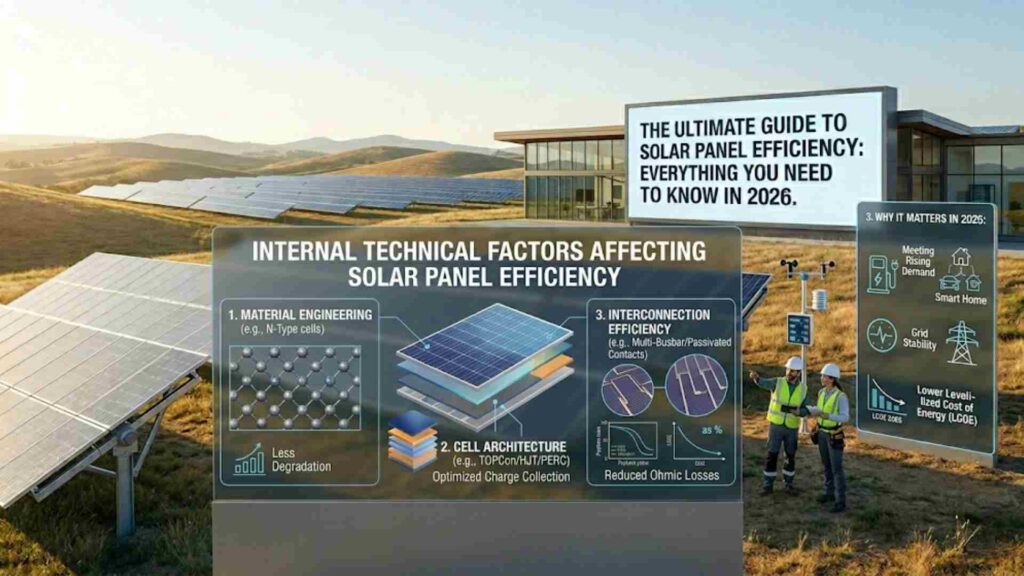 Internal Technical Factors Affecting Solar Panel Efficiency
