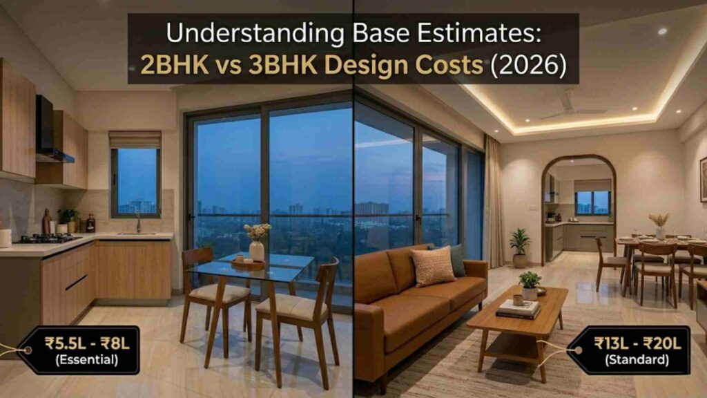 2BHK/3BHK Interior Design Packages Cost: Understanding the Base Estimates
