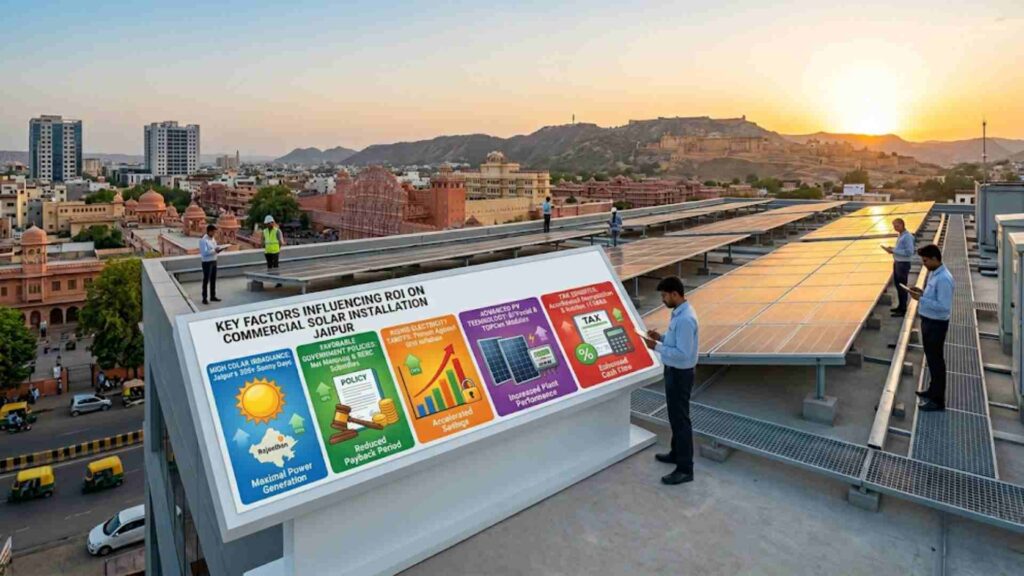 Key Factors Influencing ROI on Commercial Solar Installation Jaipur
