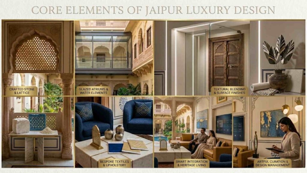 Core Elements Used by Luxury Interior Designers in Jaipur for Premium Projects
