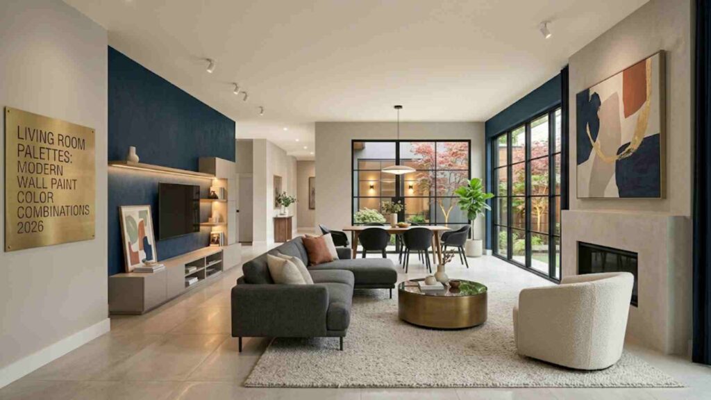 Living Room Palettes: Modern Wall Paint Color Combinations 2026
