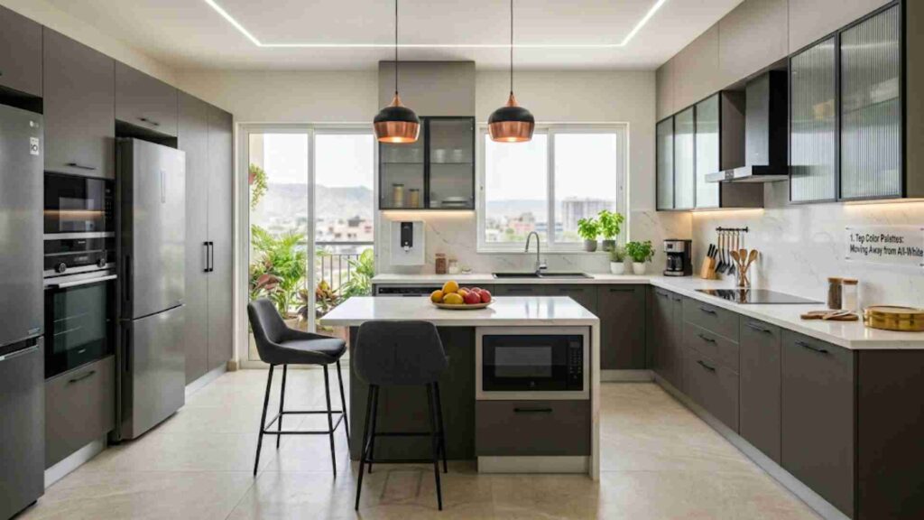 Evolving Color Palettes in Modern Modular Kitchen Trends in India 2026