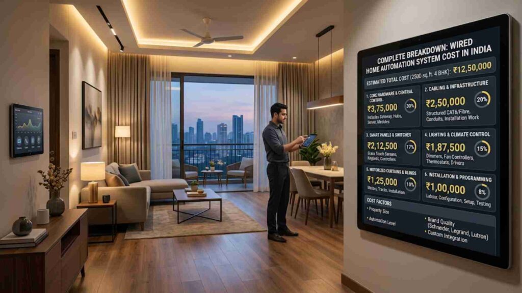 Complete Breakdown: Wired Home Automation System Cost in India
