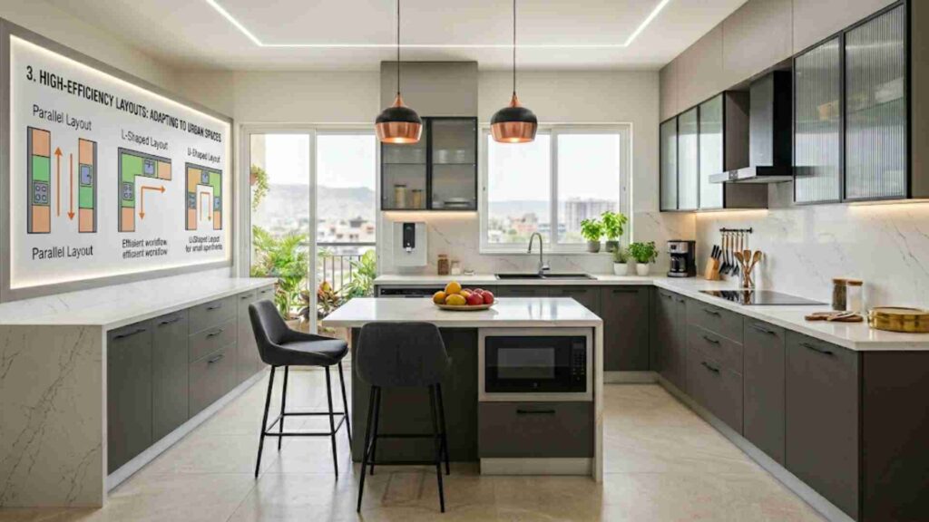 High-Efficiency Layouts Shaping Modern Modular Kitchen Trends in India 2026